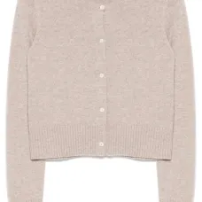 Укороченный кардиган крупной вязки