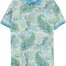 Рубашка поло с принтом пейсли