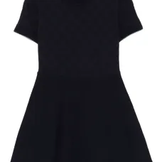 Платье с жаккардовым логотипом