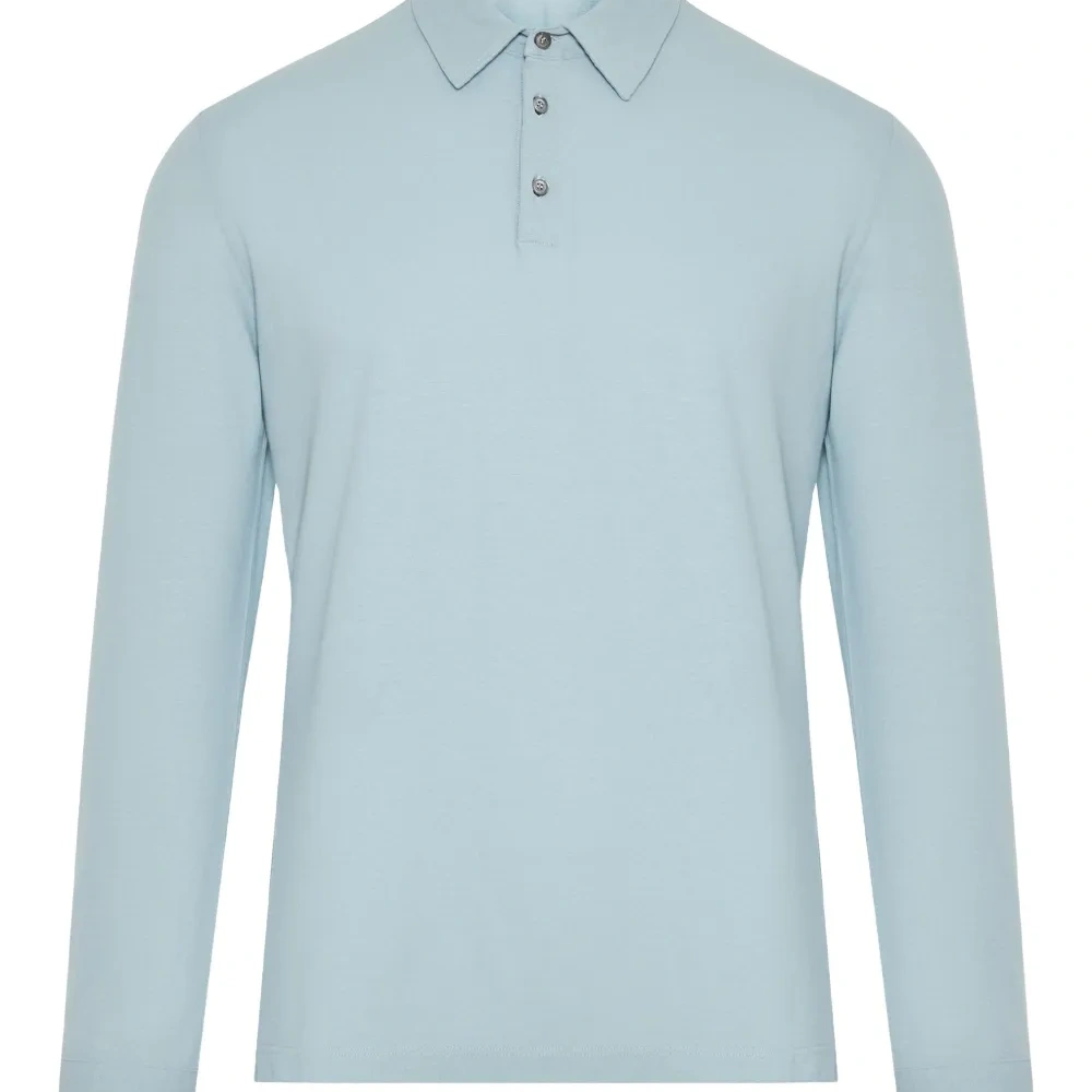 рубашка поло с длинными рукавами