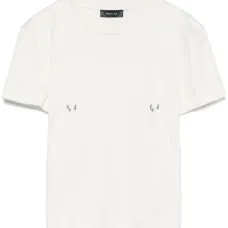 Футболка с металлическим декором