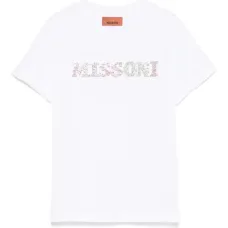 Футболка с логотипом и стразами