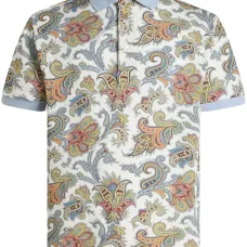 Рубашка поло с узором пейсли