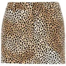 Юбка с леопардовым принтом