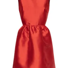 Платье мини с бантом