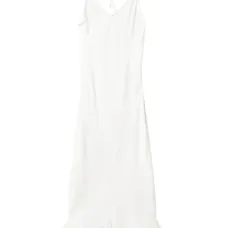 Атласное платье-комбинация макси