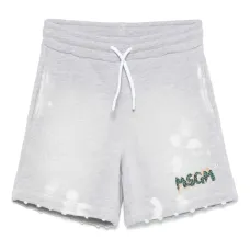 Шорты с эффектом потертости