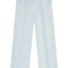 Габардиновые джинсы свободного кроя