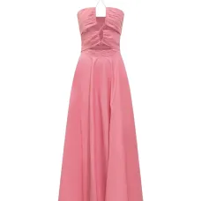 Платье макси с вырезом