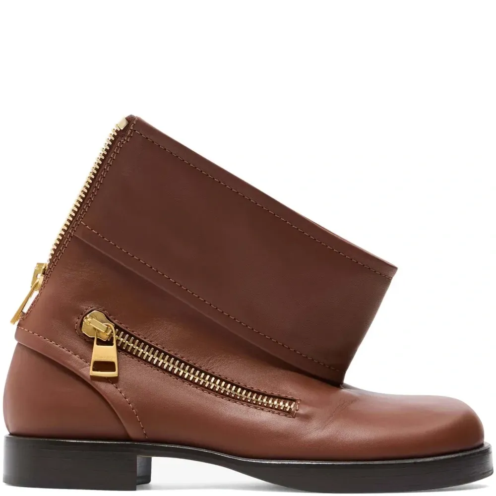 Кожаные ботинки