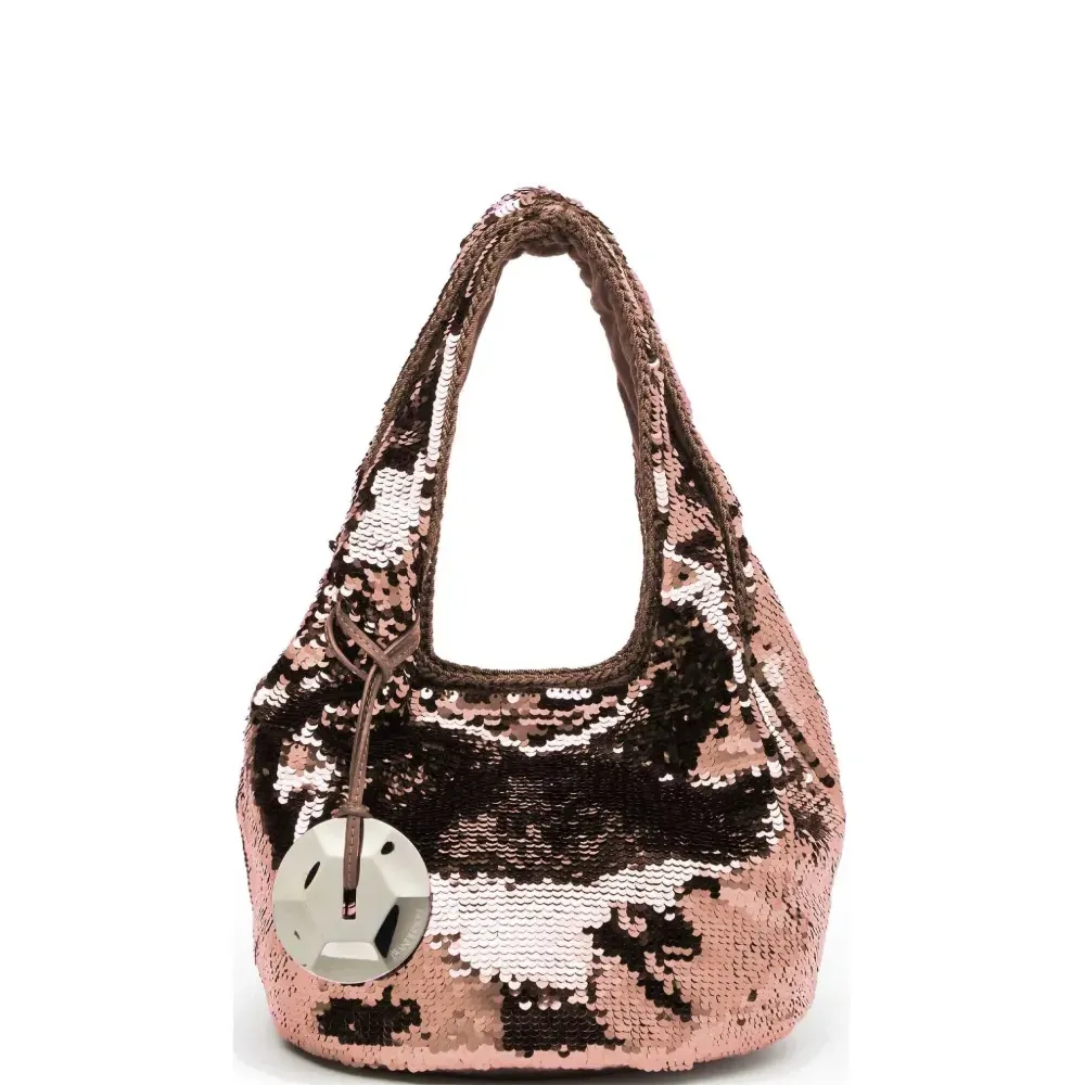 Сумка-тоут размера мини с пайетками