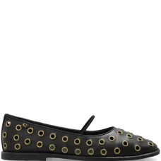 Балетки с люверсами