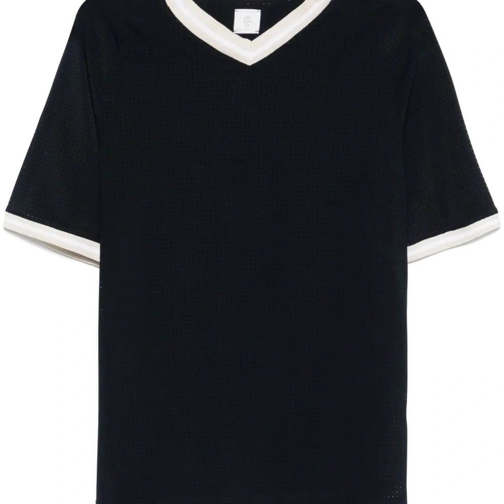 Топ из джерси с V-образным вырезом