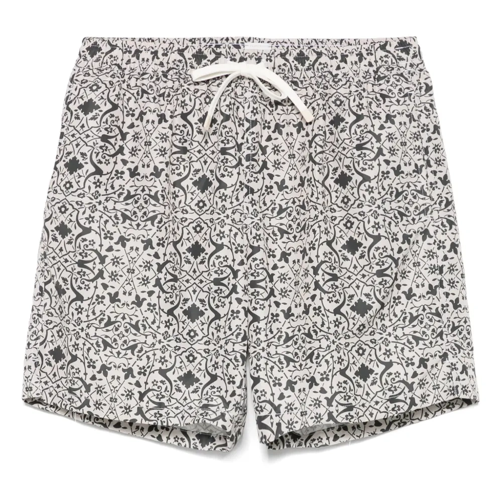 Плавки-шорты с цветочным принтом