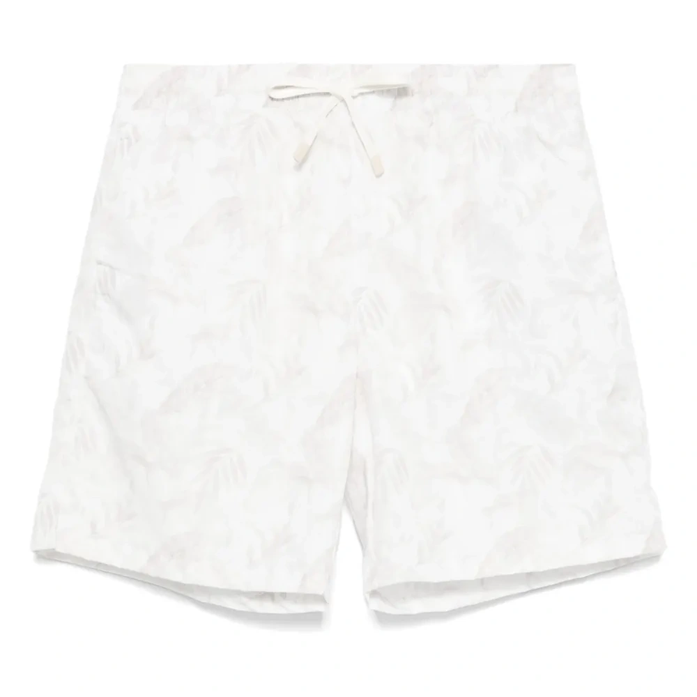 Плавки-шорты с цветочным принтом