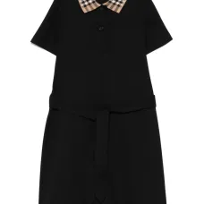 Платье с воротником поло