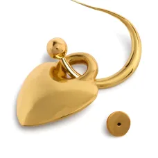 Серьга-кольцо Heart