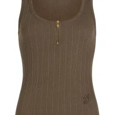 Топ в рубчик с U-образным вырезом