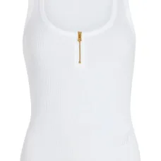 Топ в рубчик с U-образным вырезом