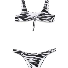 Бикини с зебровым принтом