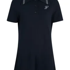 Платье с воротником поло и вышитым логотипом Платье с воротником поло и вышитым логотипом