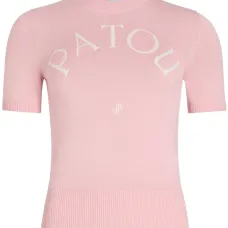 Футболка с жаккардовым логотипом