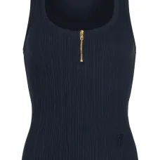 Топ в рубчик с U-образным вырезом