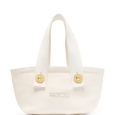 Маленькая сумка-тоут с вышитым логотипом