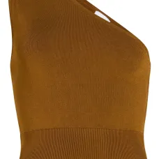 Трикотажный топ на одно плечо