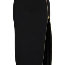 Юбка миди с декоративной молнией