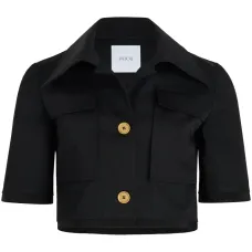 Укороченный жакет с короткими рукавами Укороченный жакет с короткими рукавами