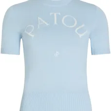 Футболка с жаккардовым логотипом