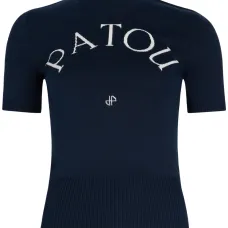 Футболка с жаккардовым логотипом