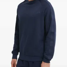 Свитшот с нашивкой-логотипом и длинными рукавами