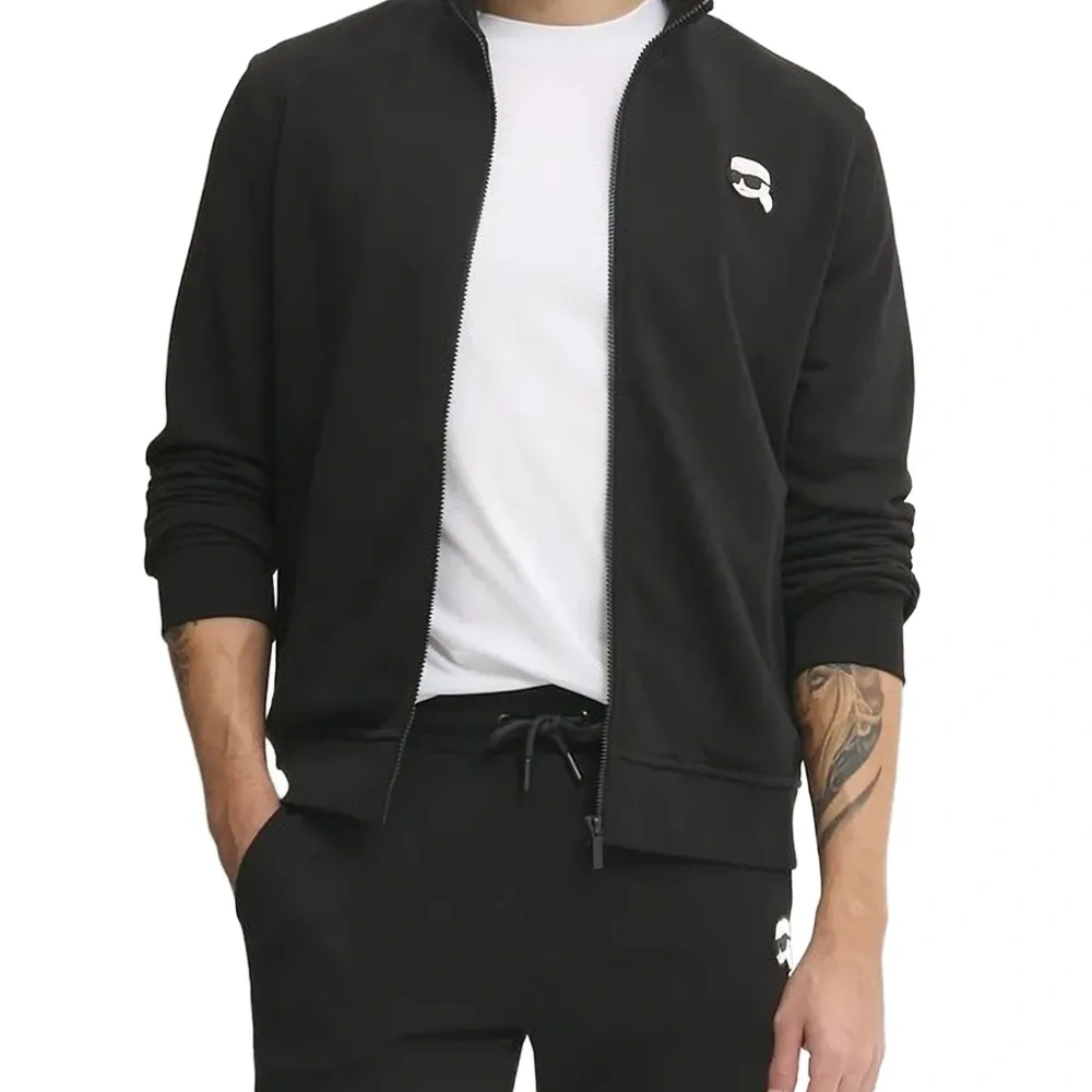 Толстовка на молнии с нашивкой-логотипом