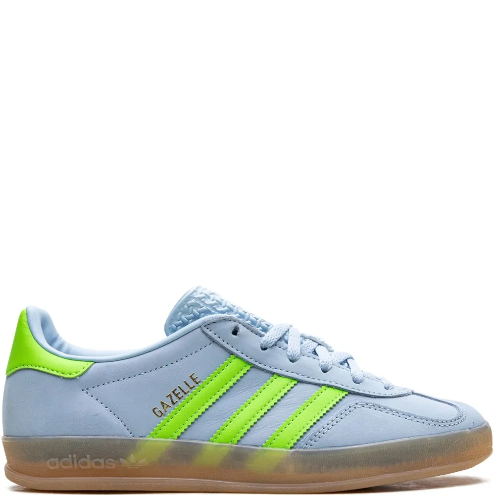 Кроссовки Gazelle Indoor Clear Sky/Solar Green
