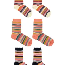 Комплект из трех пар носков с узором