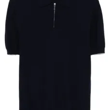 Рубашка поло из ткани пике с воротником на молнии