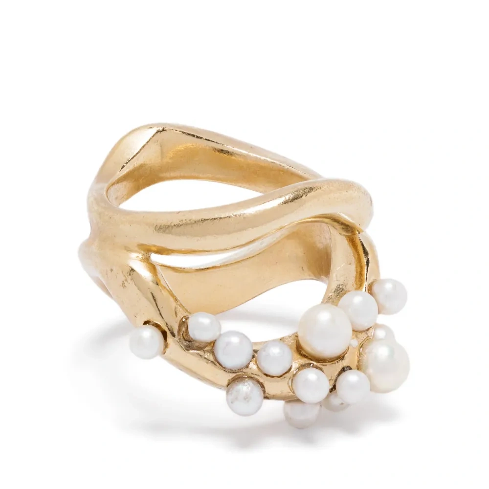 Кольцо Double Wave