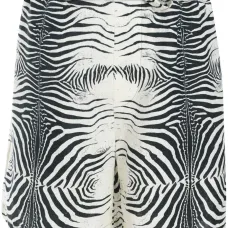 Шорты с зебровым принтом