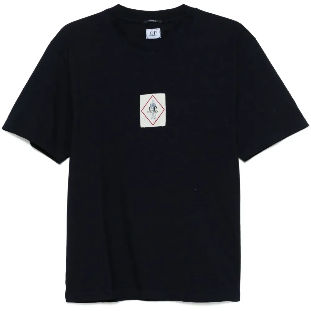 Футболка с нашивкой-логотипом