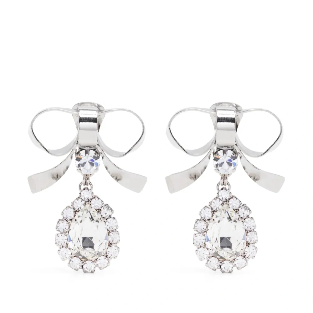 Серьги-подвески с кристаллами