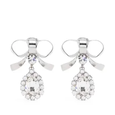 Серьги-подвески с кристаллами Серьги-подвески с кристаллами