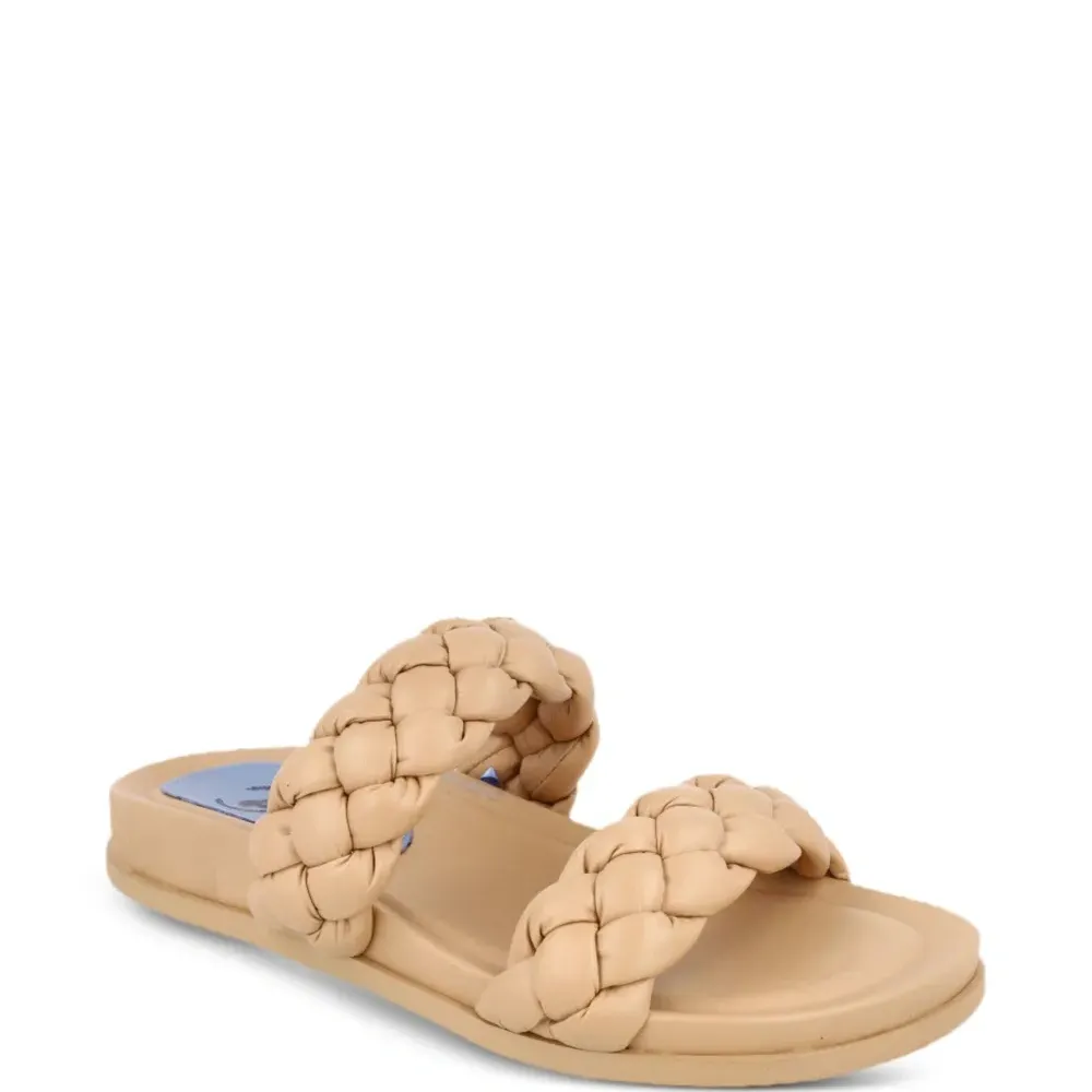 Шлепанцы с плетеными ремешками