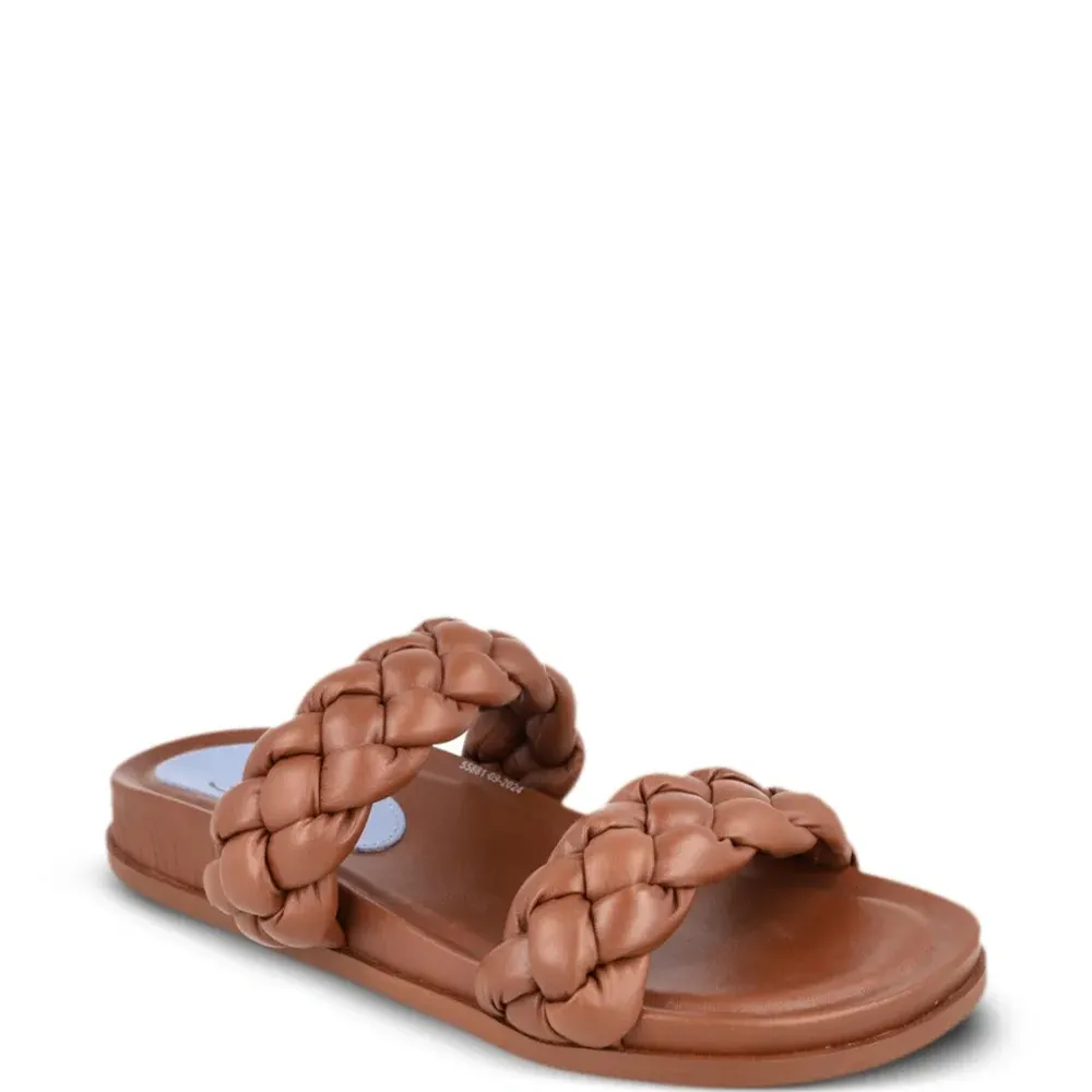 Шлепанцы с плетеными ремешками