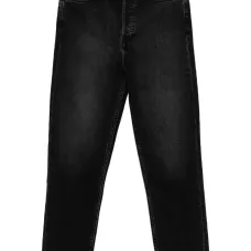 Укороченные джинсы из винтажного денима