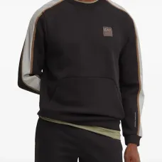 Свитшот с логотипом и панельным дизайном