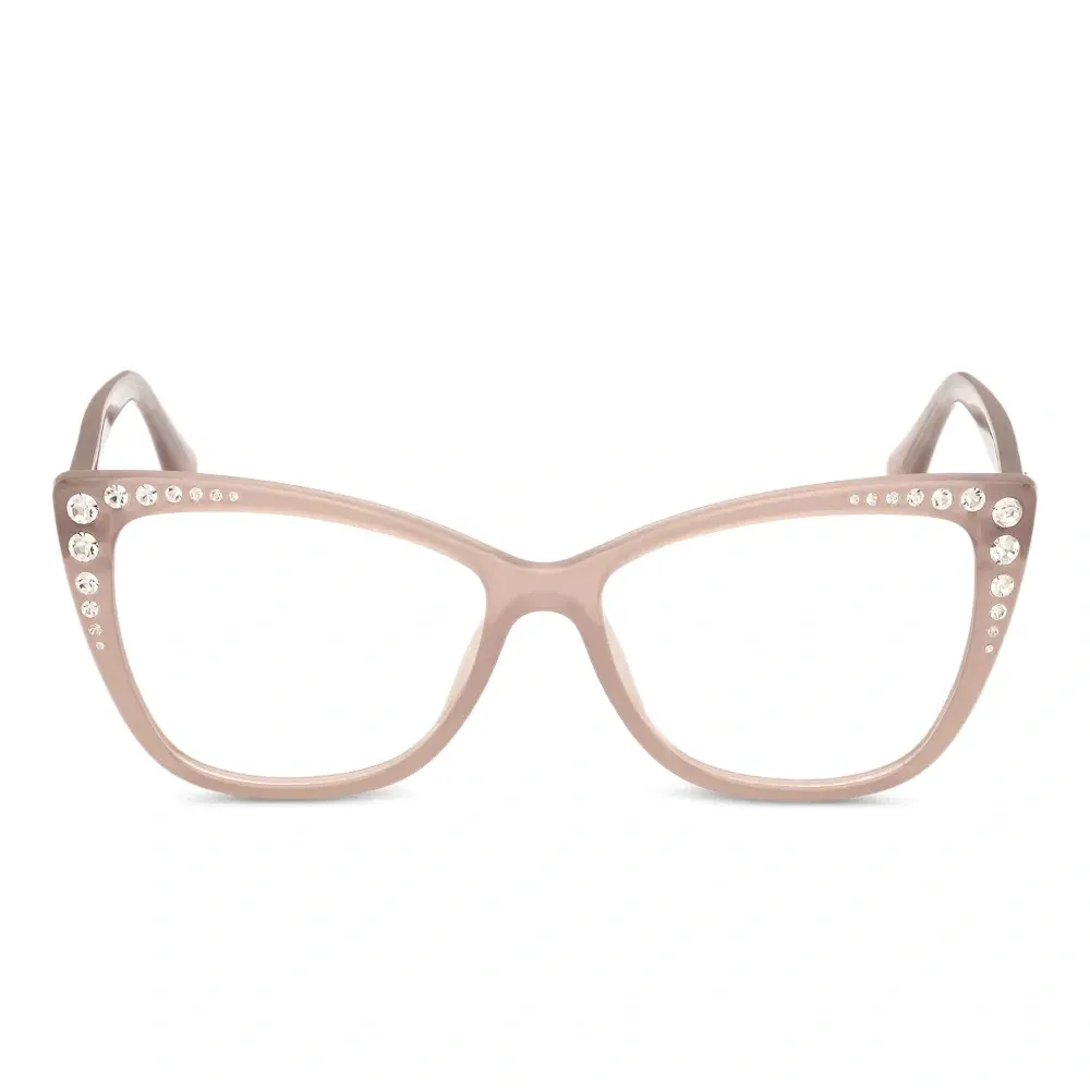 Очки в оправе 'кошачий глаз' с кристаллами