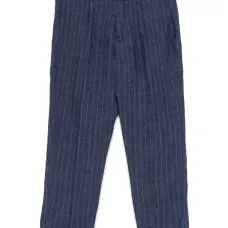 Брюки в тонкую полоску