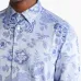 Рубашка с цветочным принтом